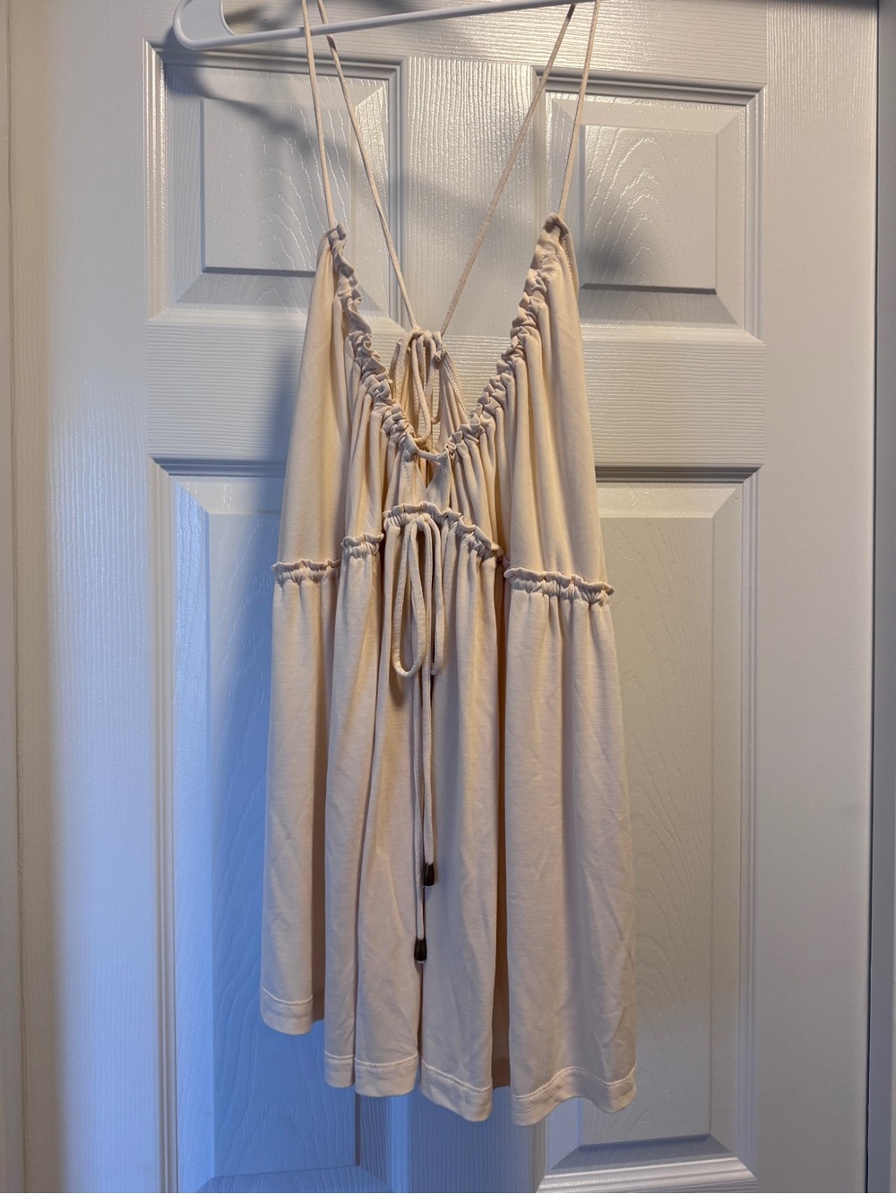 Free People Cream Strappy top
